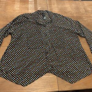 Kaliyana Polka Dot Button-Up Shirt vintage